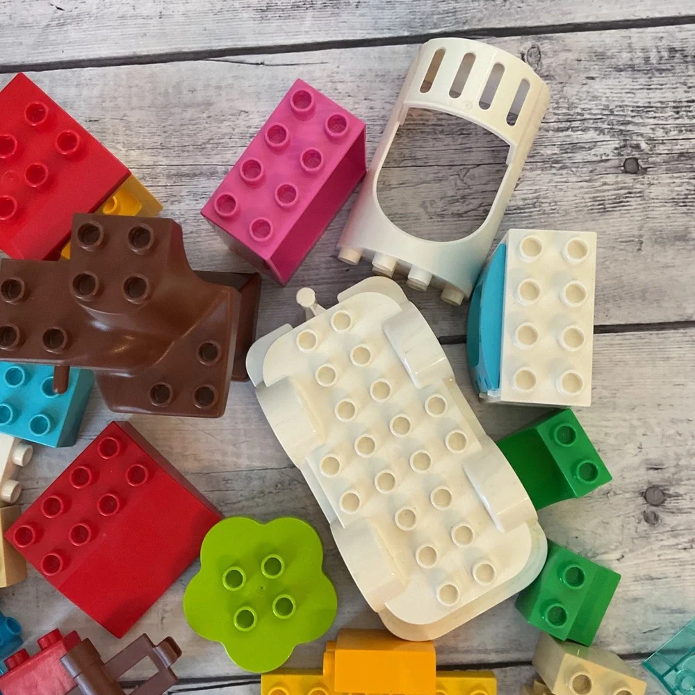 Lego Duplo Random Assortment Lot Of 70+ Pieces Bricks Blocks Assorted Colors B